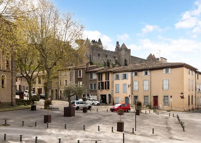 Les De Laure - L'or Blanc, Avec Vue Sur Le Chateau, Climatisation, Netflix, A 160 M De La Cite Medievale